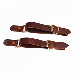 Bareback and Bull 1" Leather Spur Straps
