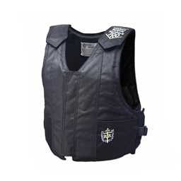 Lambert Master Pro Bull Riding Vest - Black Leather