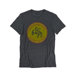Barstow Pro Rodeo T-Shirt Heathered Charcoal - Vintage Yellow Barstow Logo