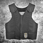 Lambert Master Pro Bull Riding Vest - Black Leather