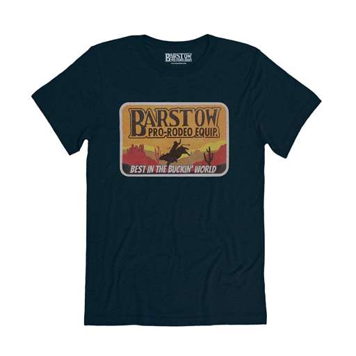 Barstow Pro Rodeo T-Shirt BLACK - Best in the Buckin World Logo
