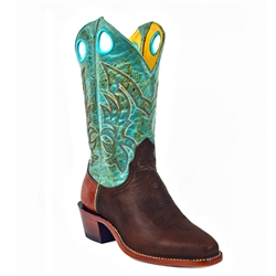 Barstow Arena Collection Riding Boots - Walnut/Fango Turquoise